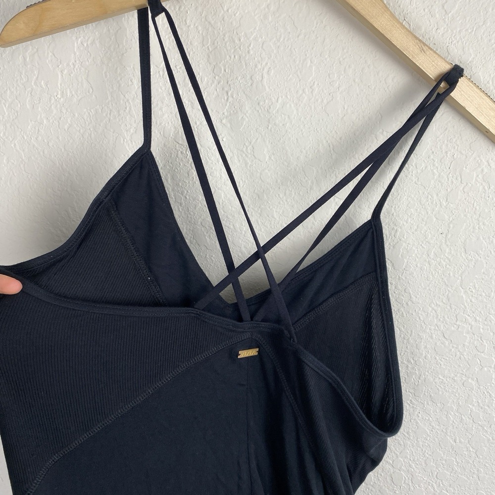 Alala Black V-Neck Spaghetti-Strap Jumpsuit - L - Picture 7 of 9